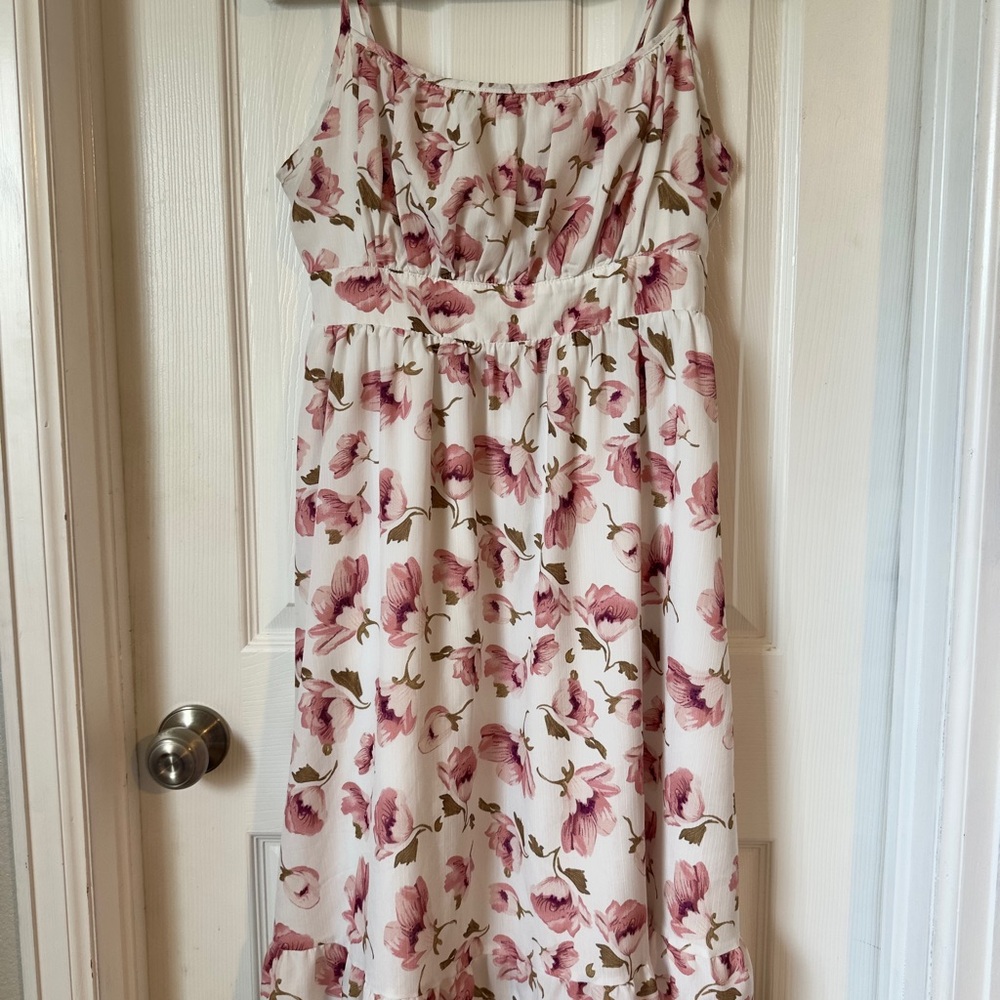 Grace Karin Pink and White Floral Dress